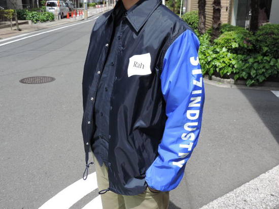 RAH x WDsounds　317 INDUSTRY COACH JKT　Navy Royal front.JPG